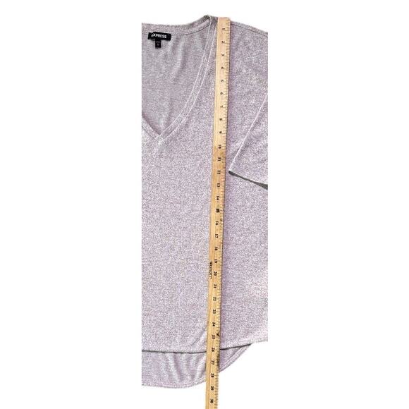 Express V-Neck Oversized Pink Top Women's Medium - Picture 2 of 6